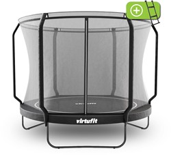 Trampoline VirtuFit Premium avec filet de sécurité - Noir - 305 cm