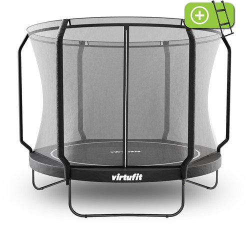 Trampoline VirtuFit Premium avec filet de sécurité - Noir - 305 cm