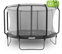 Trampoline VirtuFit Premium avec filet de sécurité - Noir - 366 cm