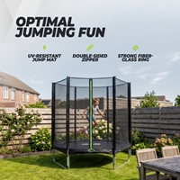 Trampoline VirtuFit avec filet de sécurité - Noir - 183 cm-2