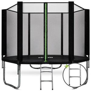VirtuFit Trampoline Met Veiligheidsnet - Zwart - 305 Cm