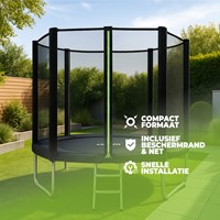 VirtuFit Trampoline met Veiligheidsnet - Zwart - 183 cm-3
