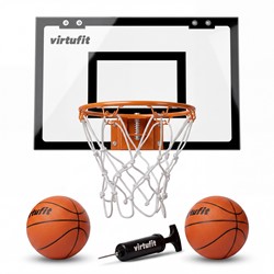 VirtuFit Pro Mini Basket Board avec 2 ballons et pompe - Noir
