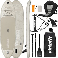 VirtuFit Supboard Cruiser 305 - Sand Beige - Avec siège de kayak, accessoires et sac de transport