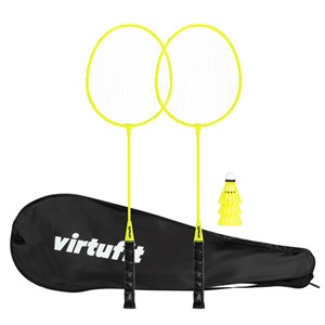 VirtuFit Badminton Set - 2 Rackets - 3 shuttles - Inclusief draagtas