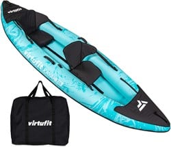 VirtuFit Kayak 335 - Turquoise - Avec sièges de kayak et sac de transport