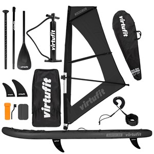 Virtufit Supboard Surfer 305 - Zwart - Inclusief Windzeil En Accessoires