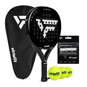 VirtuFit Hybrid Padel Set - Zwart - Silver