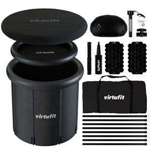 VirtuFit IJsbad XXL - 375 Liter - Antraciet - Inclusief accessoires