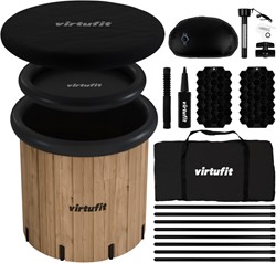VirtuFit IJsbad XXL - 375 Liter - Wood Look - Inclusief accessoires - Tweedekans
