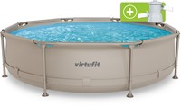 VirtuFit Rond Zwembad - Ø305 x 76 cm - Beige - Inclusief Filterpomp