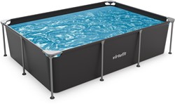 Piscine Rectangulaire VirtuFit - Anthracite - 260 x 180 x 66 cm