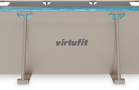 Detailopname van het VirtuFit Frame Zwembad 300 x 210 cm beige met focus op het sterke metalen frame.