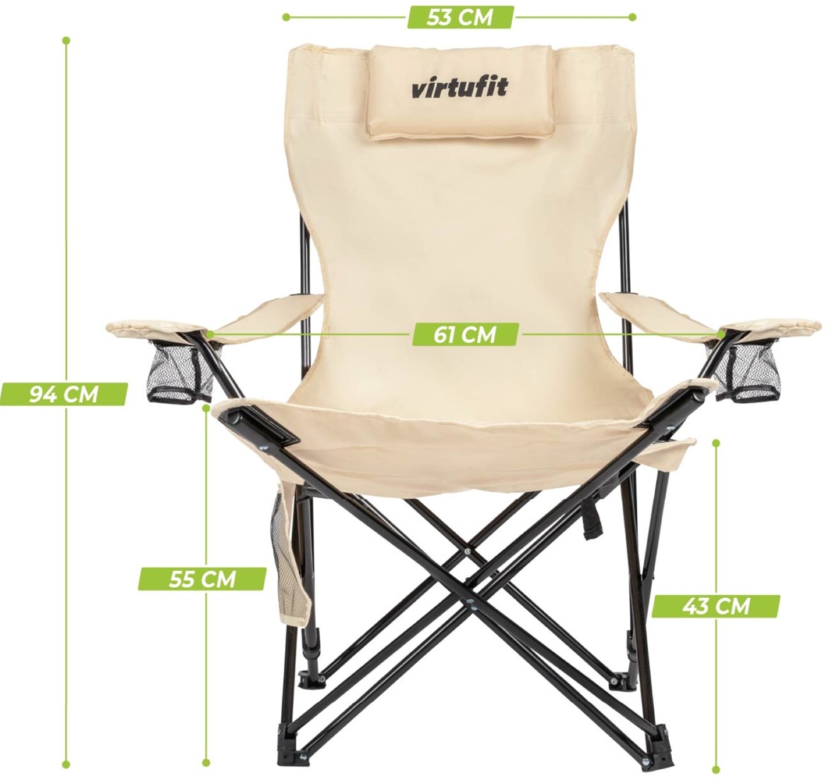 Tot 50 cm Campingstoel voor een gewicht van 100 tot 150 kg kopen? Kijk snel