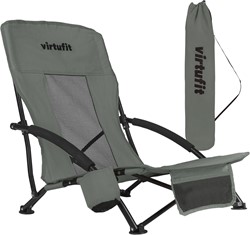VirtuFit Chaise de plage pliable - Gris