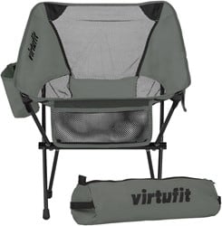 VirtuFit Camping Chair Compact - Chaise de plage - Gris