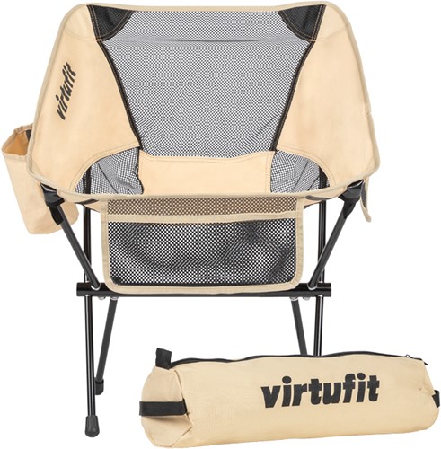 VirtuFit Camping Stoel Compact - Strandstoel - Beige