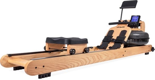 VirtuFit Elite Water Resistance Houten Roeitrainer - Hout/Oak-2