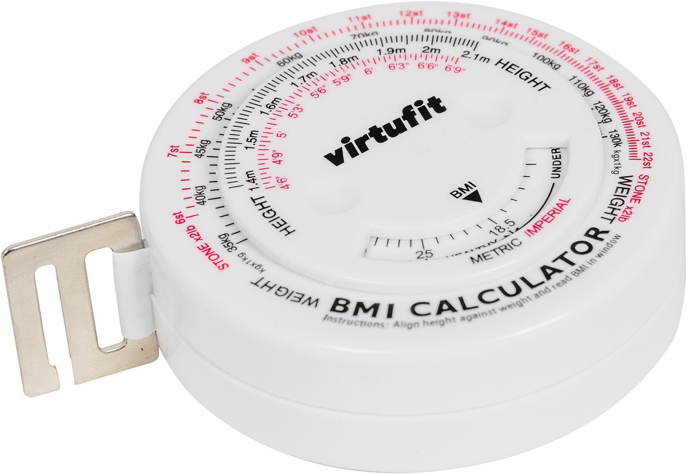Nieuwsgierigheid Wanneer dosis VirtuFit Omtrekmeter - Meetlint met BMI Calculator - 150 cm | Fitwinkel.be