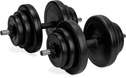 VirtuFit Ensemble Haltères réglables - Vinyle - 2 x 14 kg (28 kg)