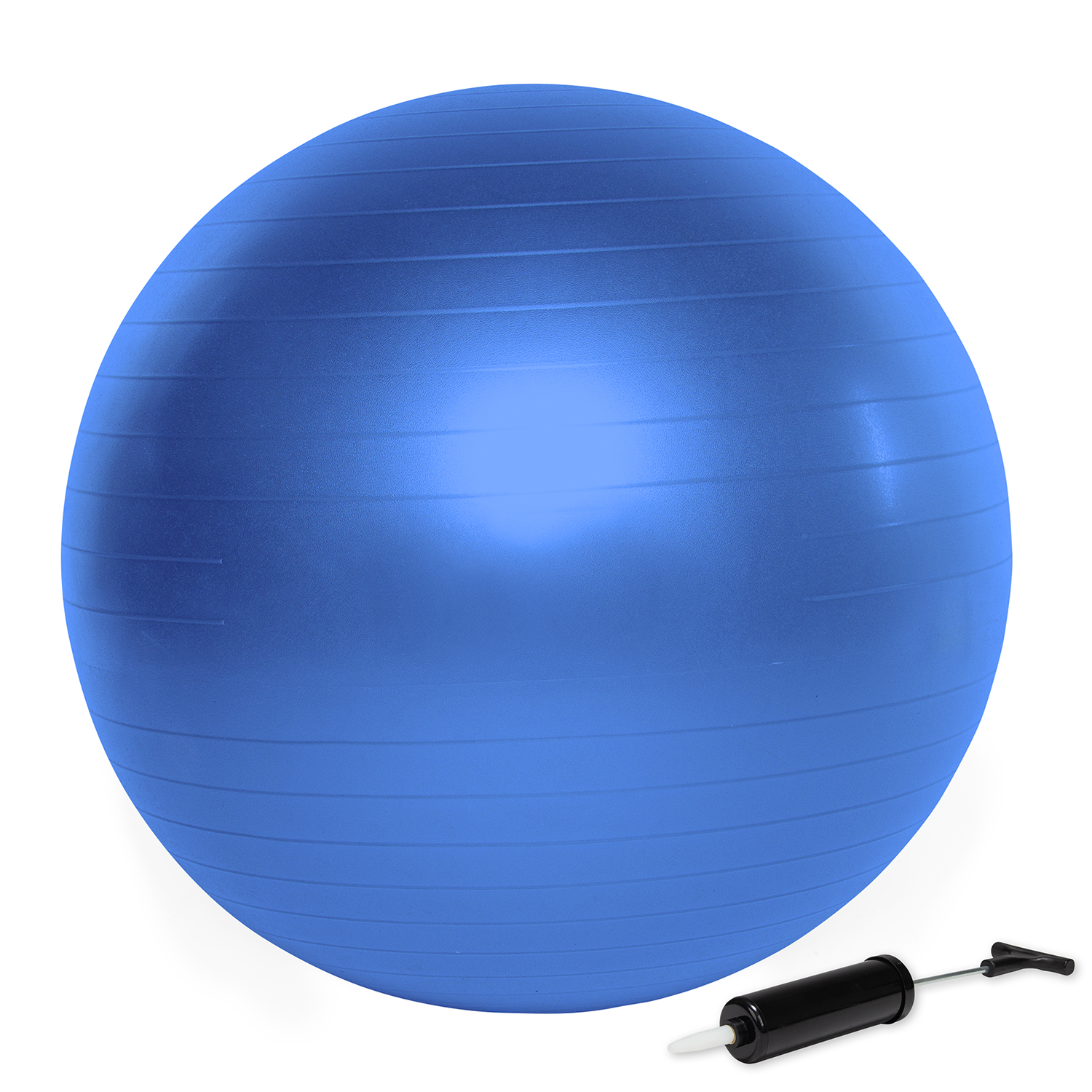instant spreiding Aannemer VirtuFit Anti-Burst Fitnessball Pro - Gymbal - Swiss Bal - met Pomp - Blauw  - 65 cm | Fitwinkel.be
