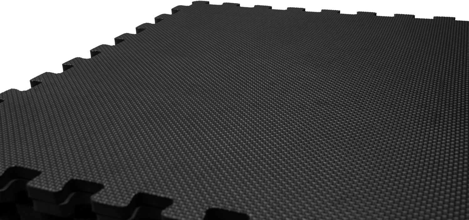 VirtuFit Fitness Puzzle Mat - Tapis de sol - 4 pièces - 120 x 120 cm - Noir