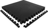 VirtuFit Fitness Puzzelmat - 12-delige Vloermat - 240 x 180 cm - Zwart