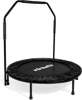 VirtuFit Fitness Trampoline pliable avec poignée - Noir - 100 cm
