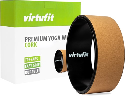 VirtuFit Premium Kurk Yoga Wiel - Ecologisch - 33 cm-2