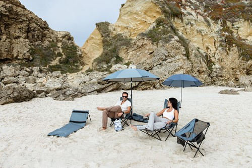 VirtuFit Strandparasol - Windscherm - 180 cm - Grijs - sfeerafbeelding 4