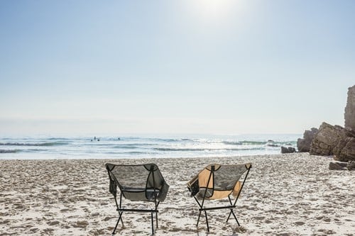 VirtuFit Camping Stoel Compact - Strandstoel  - Grijs - sfeerafbeelding 2