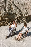 VirtuFit Camping Stoel Compact - Strandstoel  - Grijs - sfeerafbeelding 3