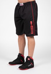 Gorilla Wear Wallace Mesh Shorts - Noir/Rouge