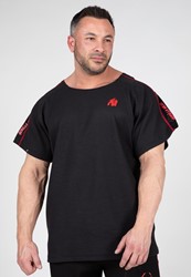 Gorilla Wear Buffalo Old School Workout T-Shirt - Zwart/Rood
