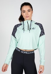 Gorilla Wear Zion Sweat à Capuche - Cropped - Vert