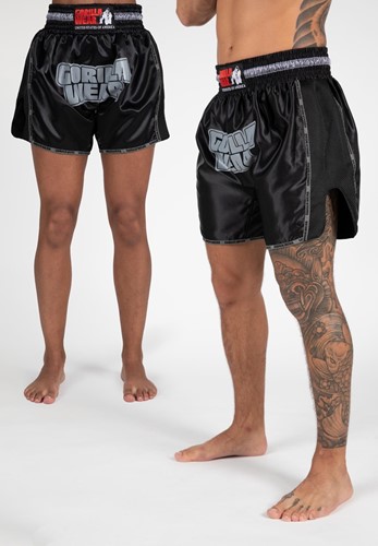 Gorilla Wear Piru Muay Thai Shorts - Zwart