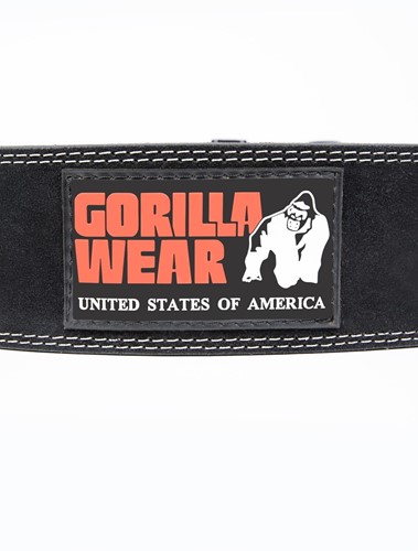Gorilla Wear Halterriem - 4 Inch Leren Lifting Belt - Zwart-3
