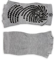 Gaiam Grippy Toeless Yoga Socks - Anti-Slip Yogasokken - 2-Pack - Grijs/Indigo/Zwart-2